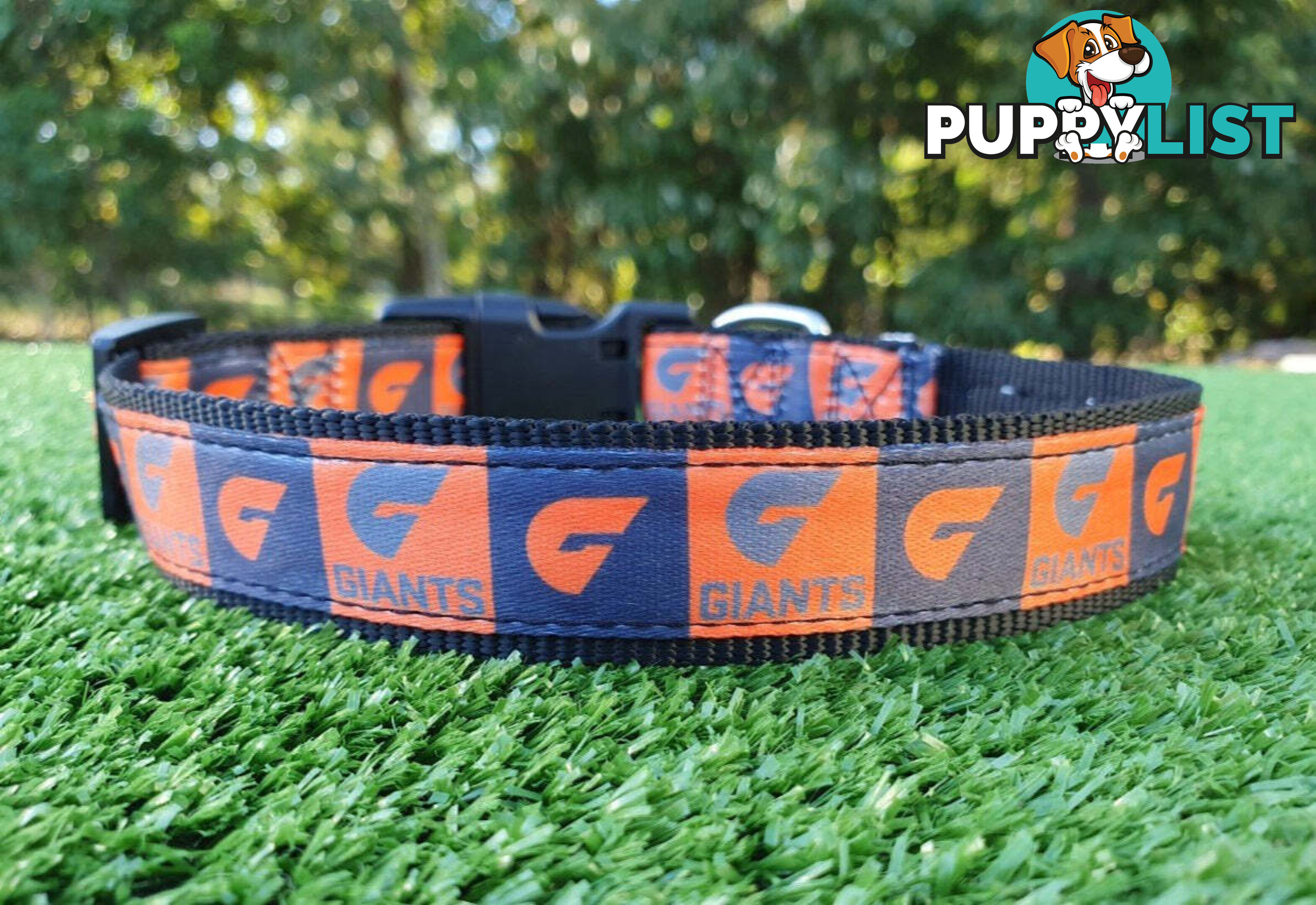 AFL Dog Collars, Footy - Aussie Rules - Moondidley Pets - MDPCOLAFLMMD