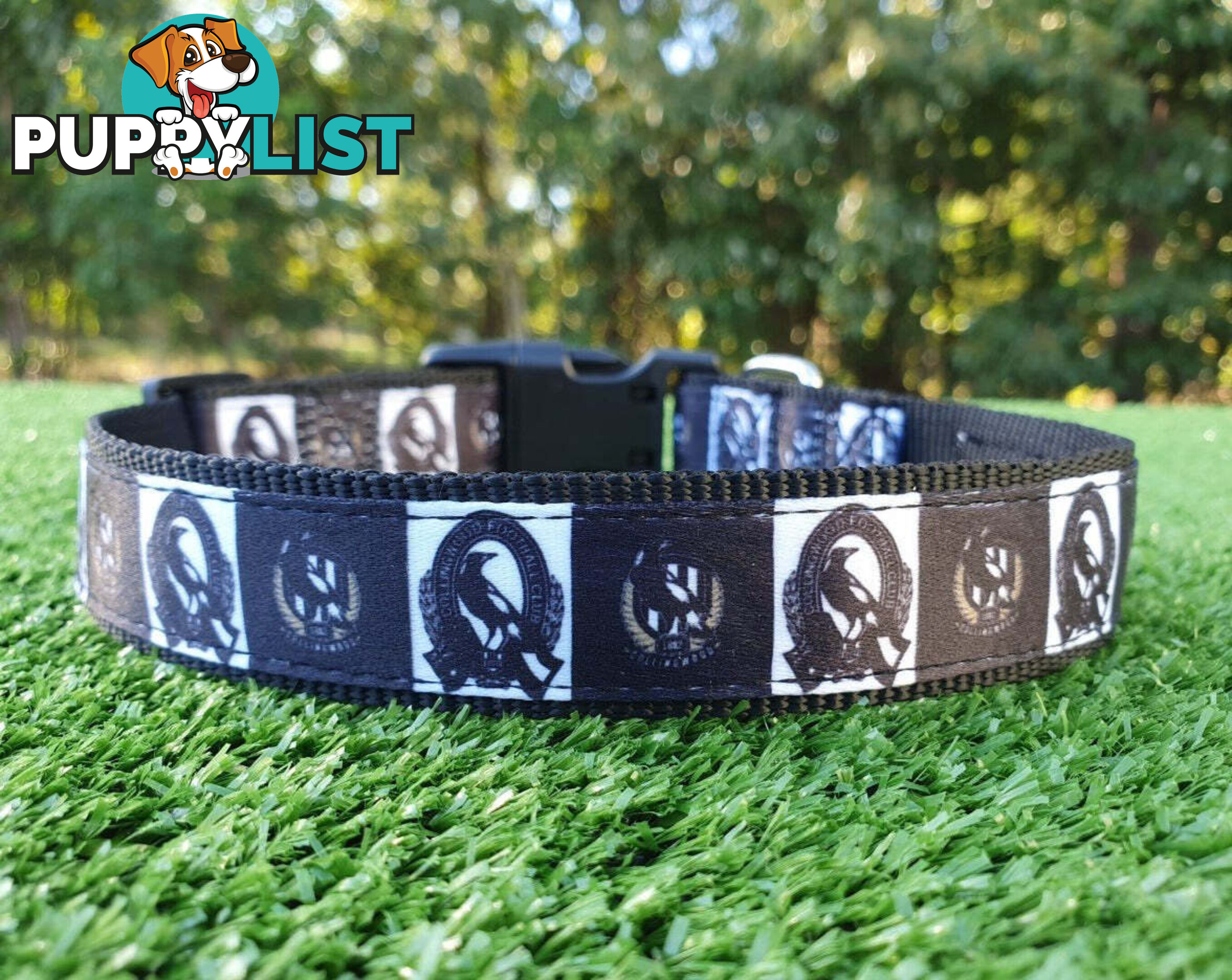 AFL Dog Collars, Footy - Aussie Rules - Moondidley Pets - MDPCOLAFLMMD