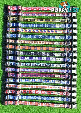 AFL Dog Collars, Footy - Aussie Rules - Moondidley Pets - MDPCOLAFLMMD