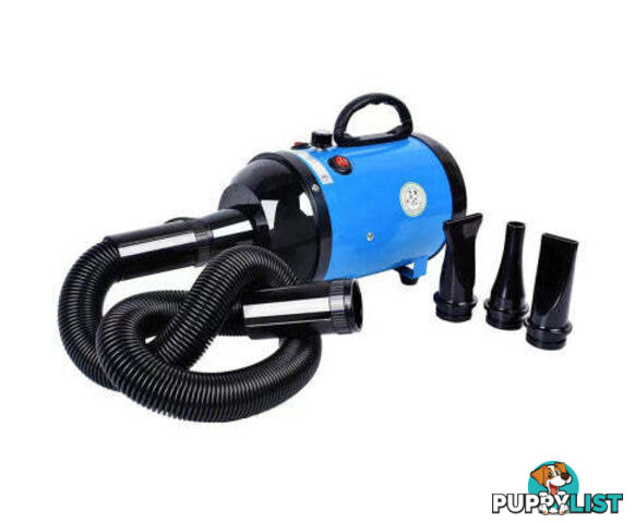 2800W Dog Dryer High Velocity Pet Dog Pet Blow Dryer Adjustable Speed 4 Nozzles Black - V201-PAT2800PI8AU