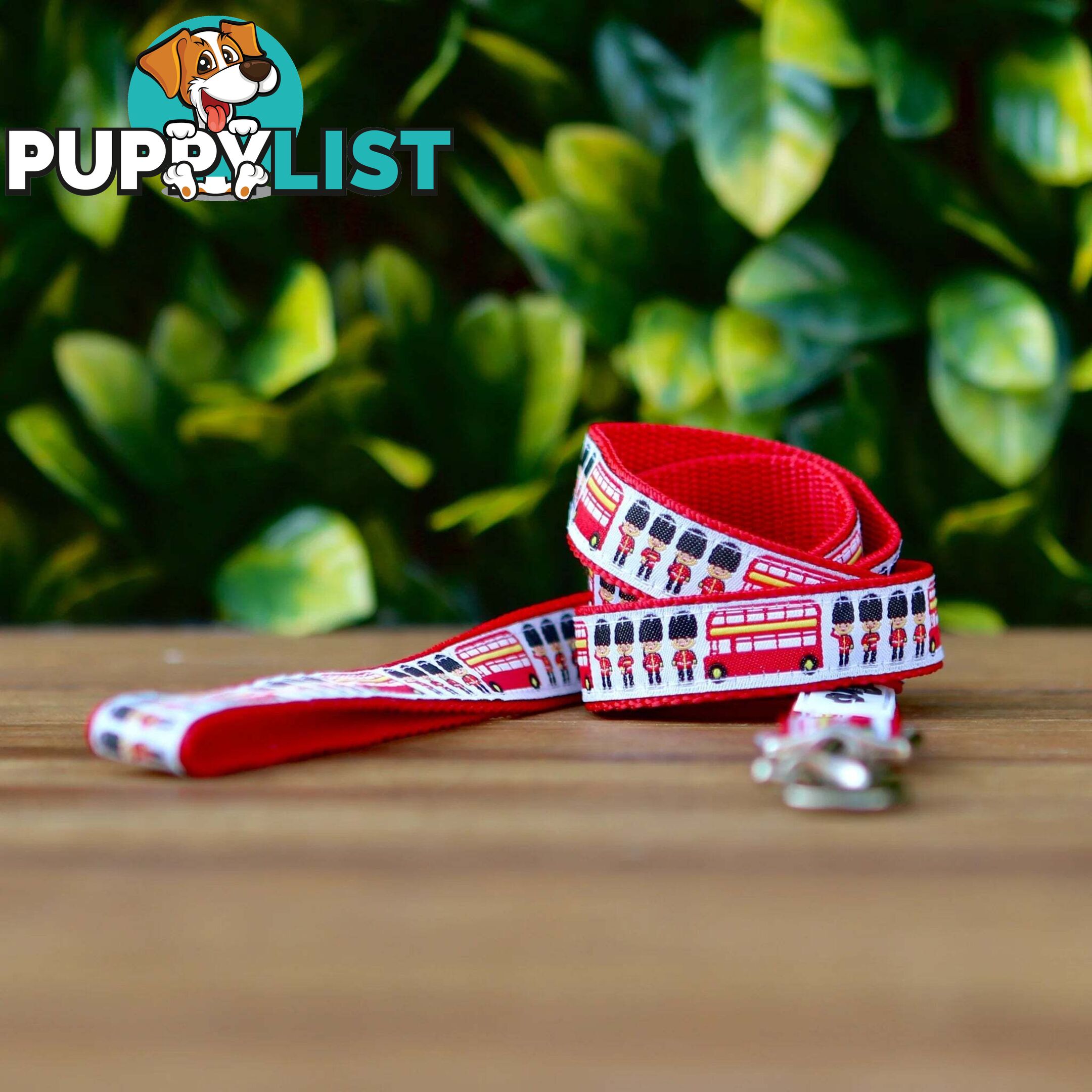 London Themed Dog Lead / Dog Leash - Hand Made by The Bark Side - TBSLDLONBLK201.8