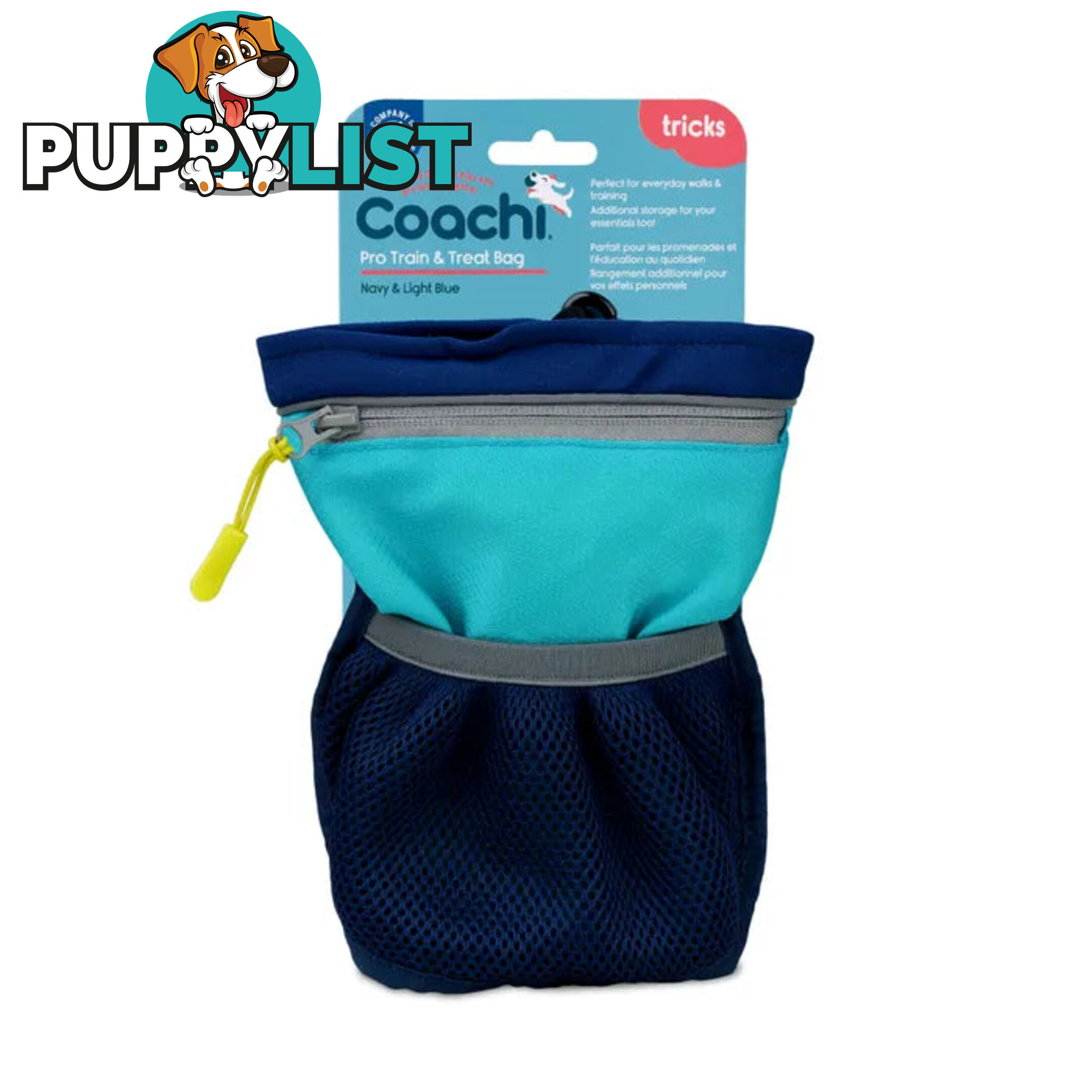 PRO TRAIN & TREAT BAG NAVY & LIGHT BLUE -COACHI - WPS-DAC4660