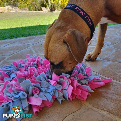 Snuffle Mats - Premium Heavy Duty Rubber Based - Pet Treat Play - Calms Anxiety - Slow Feeder - SNUFFLE-MED-PUNA
