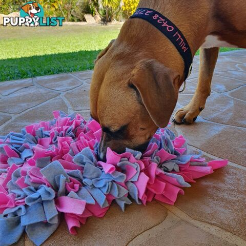Snuffle Mats - Premium Heavy Duty Rubber Based - Pet Treat Play - Calms Anxiety - Slow Feeder - SNUFFLE-MED-PUNA