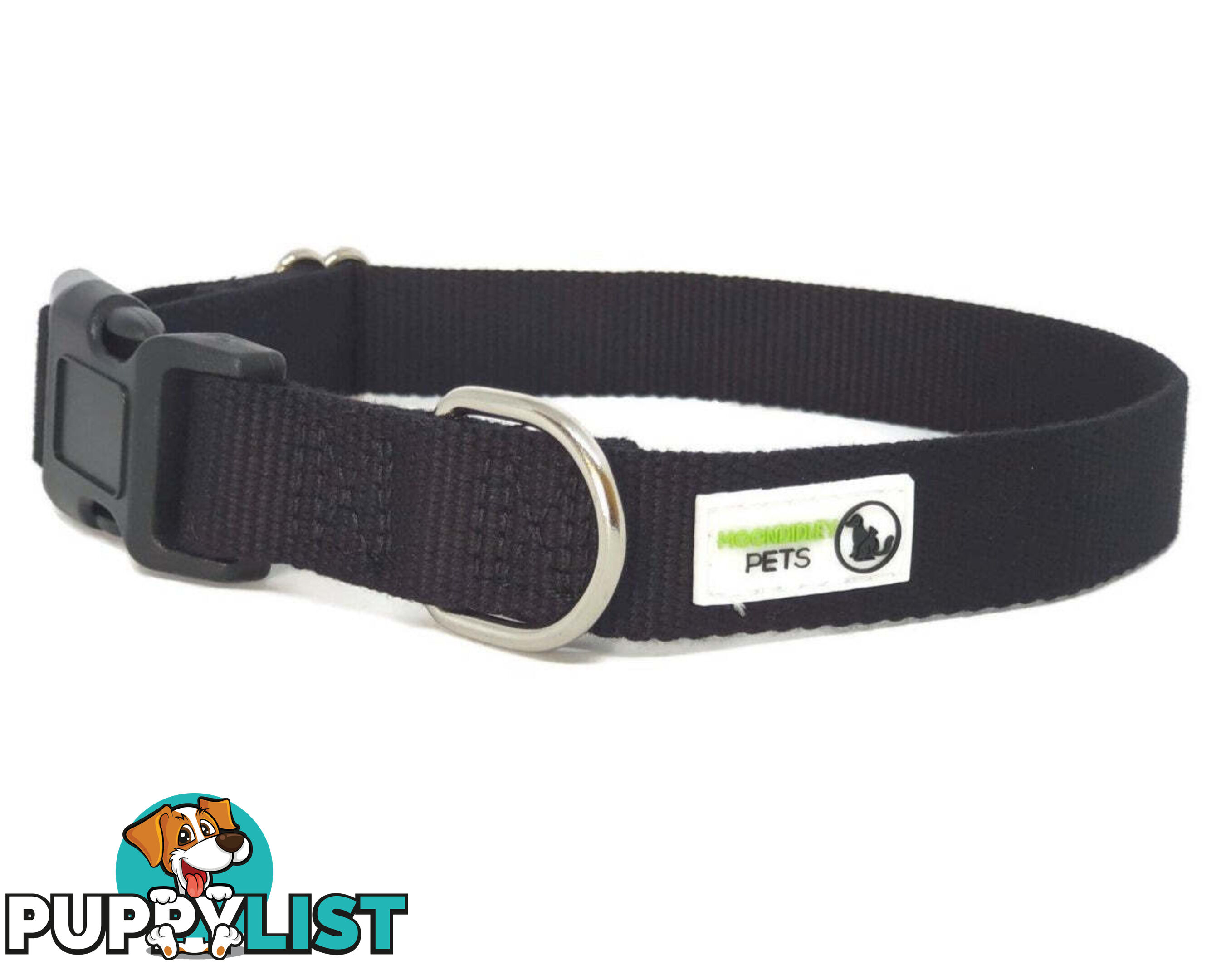 100% Pure Bamboo Fibre Dog Collar Plastic Buckle - Moondidley Pets - MDPCOLBAMSRED
