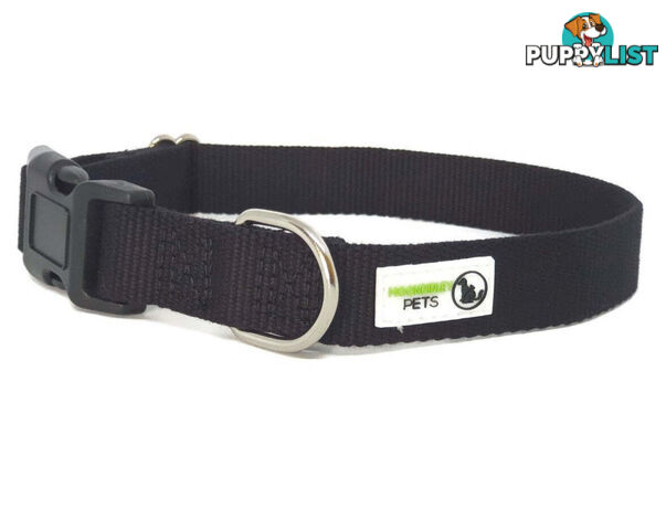 100% Pure Bamboo Fibre Dog Collar Plastic Buckle - Moondidley Pets - MDPCOLBAMSRED
