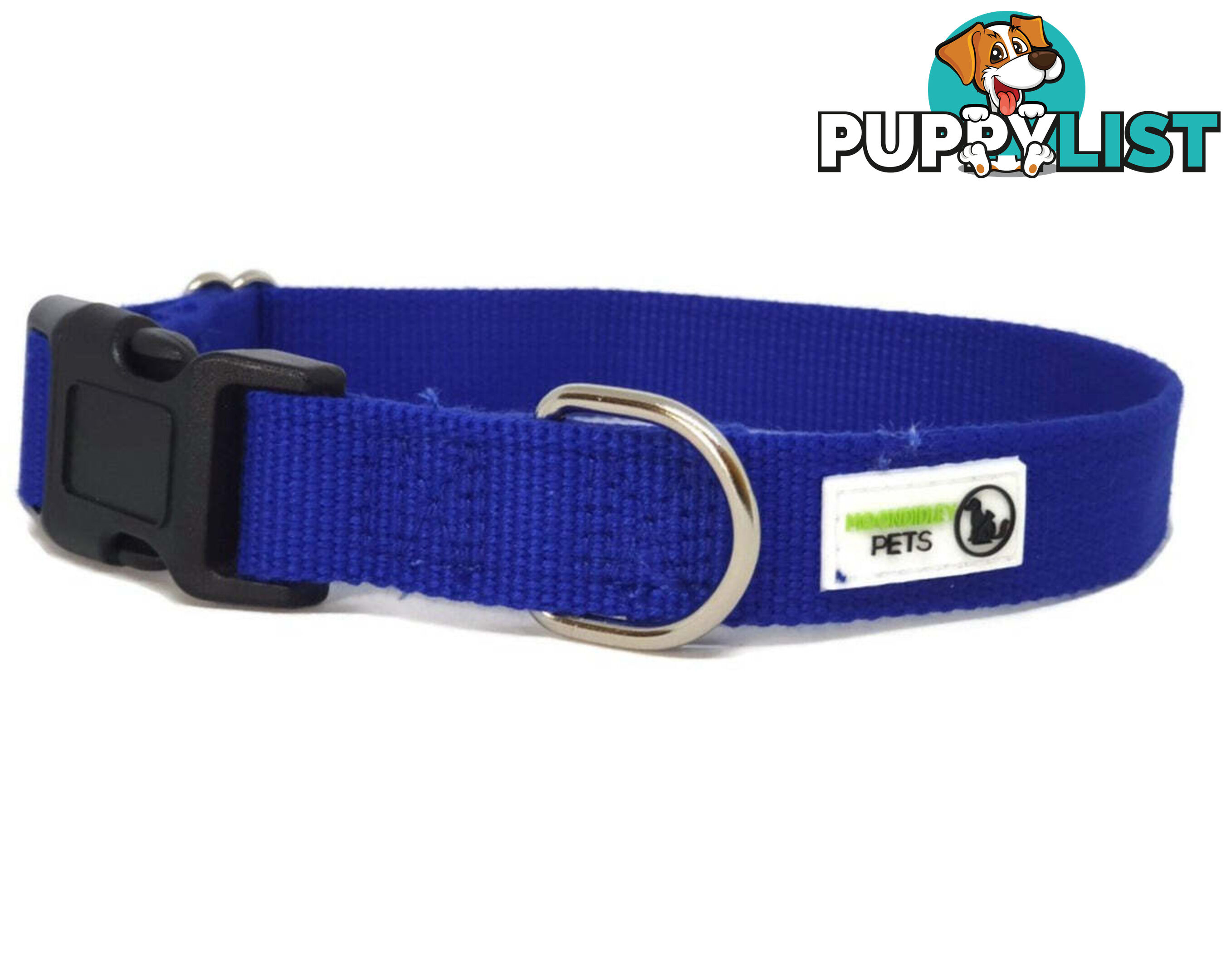 100% Pure Bamboo Fibre Dog Collar Plastic Buckle - Moondidley Pets - MDPCOLBAMSRED