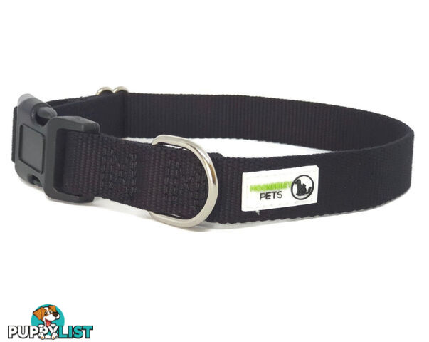 100% Pure Bamboo Fibre Dog Collar Plastic Buckle - Moondidley Pets - MDPCOLBAMSRED