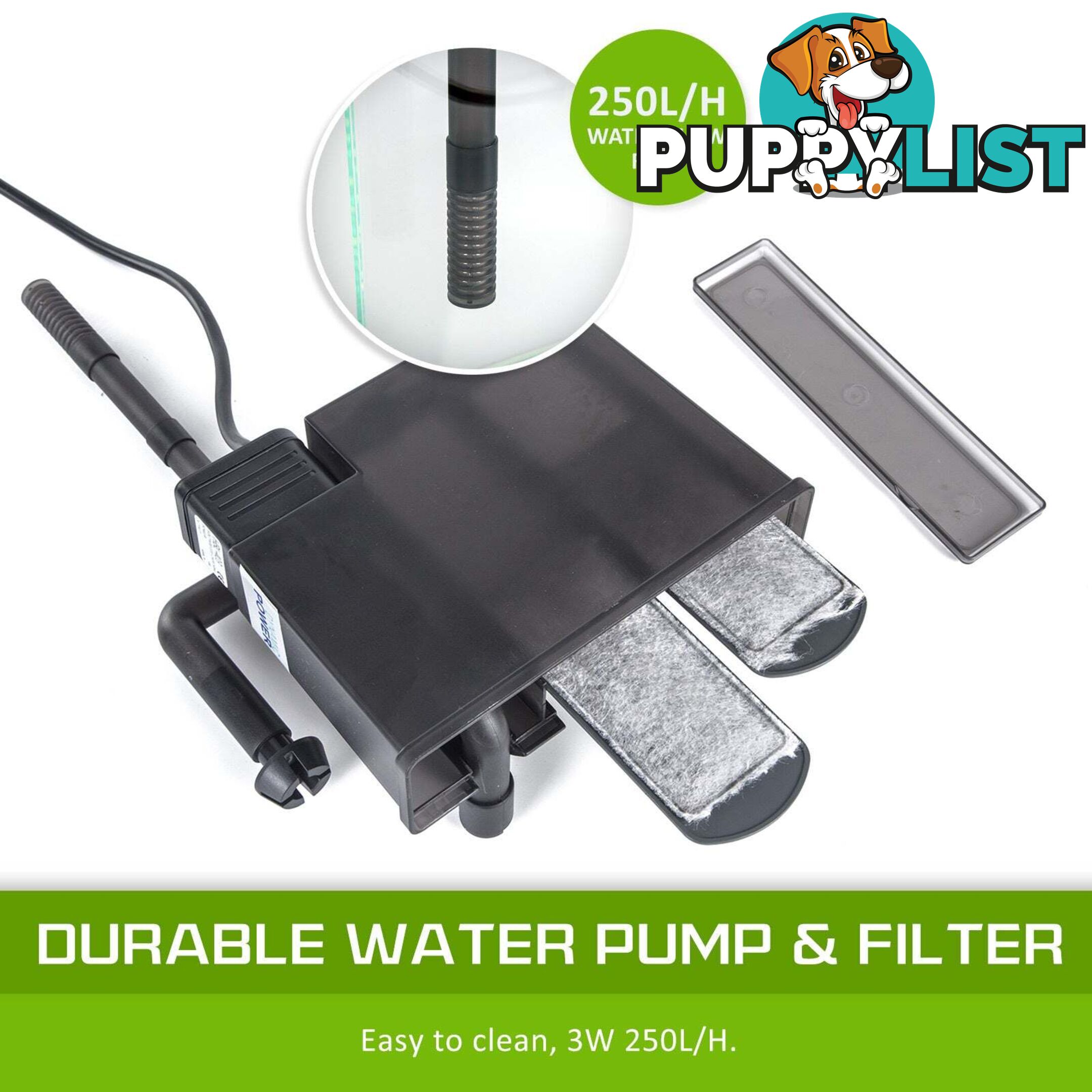 Aquarium Starfire Glass Fish Tank Set Filter Pump 70L - V274-AQ-FT70L
