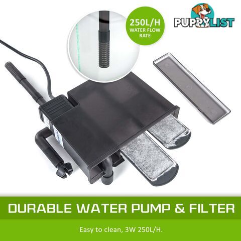 Aquarium Starfire Glass Fish Tank Set Filter Pump 70L - V274-AQ-FT70L