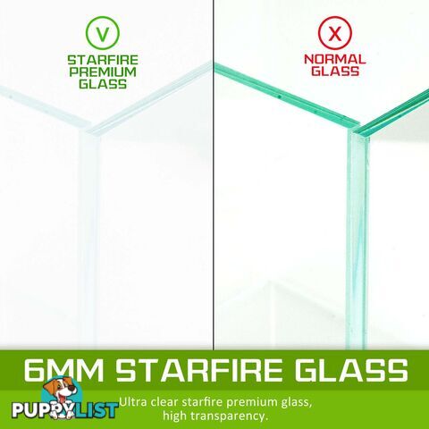 Aquarium Starfire Glass Fish Tank Set Filter Pump 70L - V274-AQ-FT70L