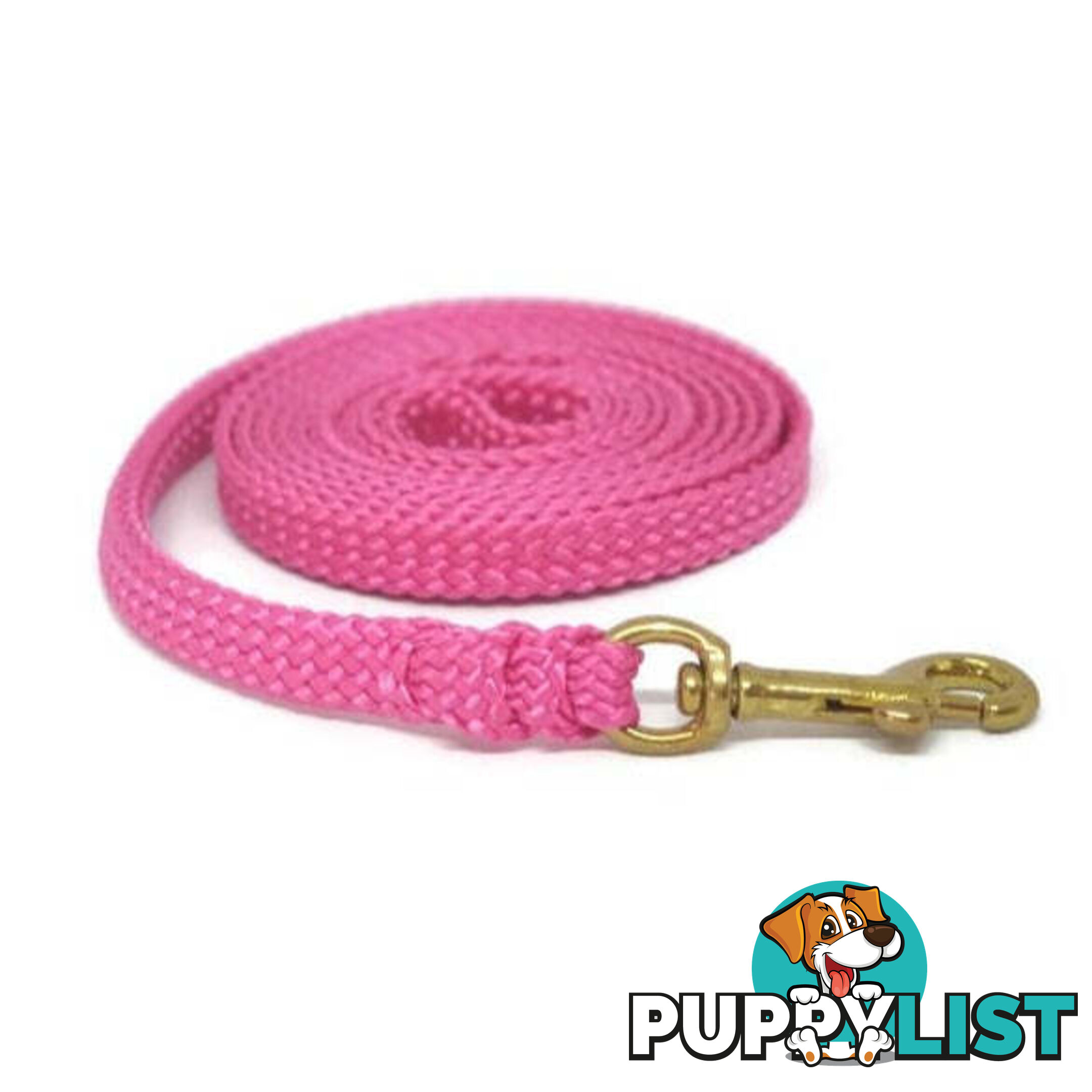 1.8m to 10m Long Dog Lead No Stitching Tough Yarnix 10mm Wide - YNXLD10-5-BK-SS