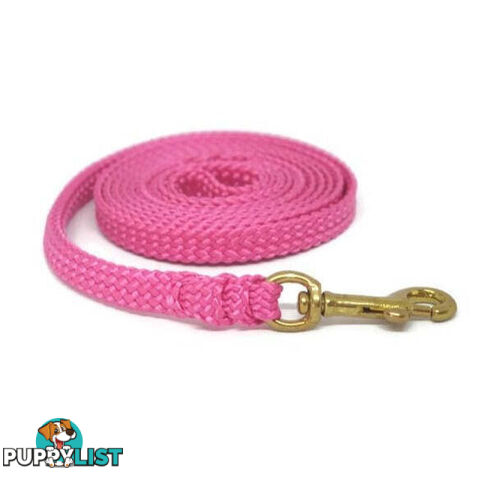1.8m to 10m Long Dog Lead No Stitching Tough Yarnix 10mm Wide - YNXLD10-5-BK-SS