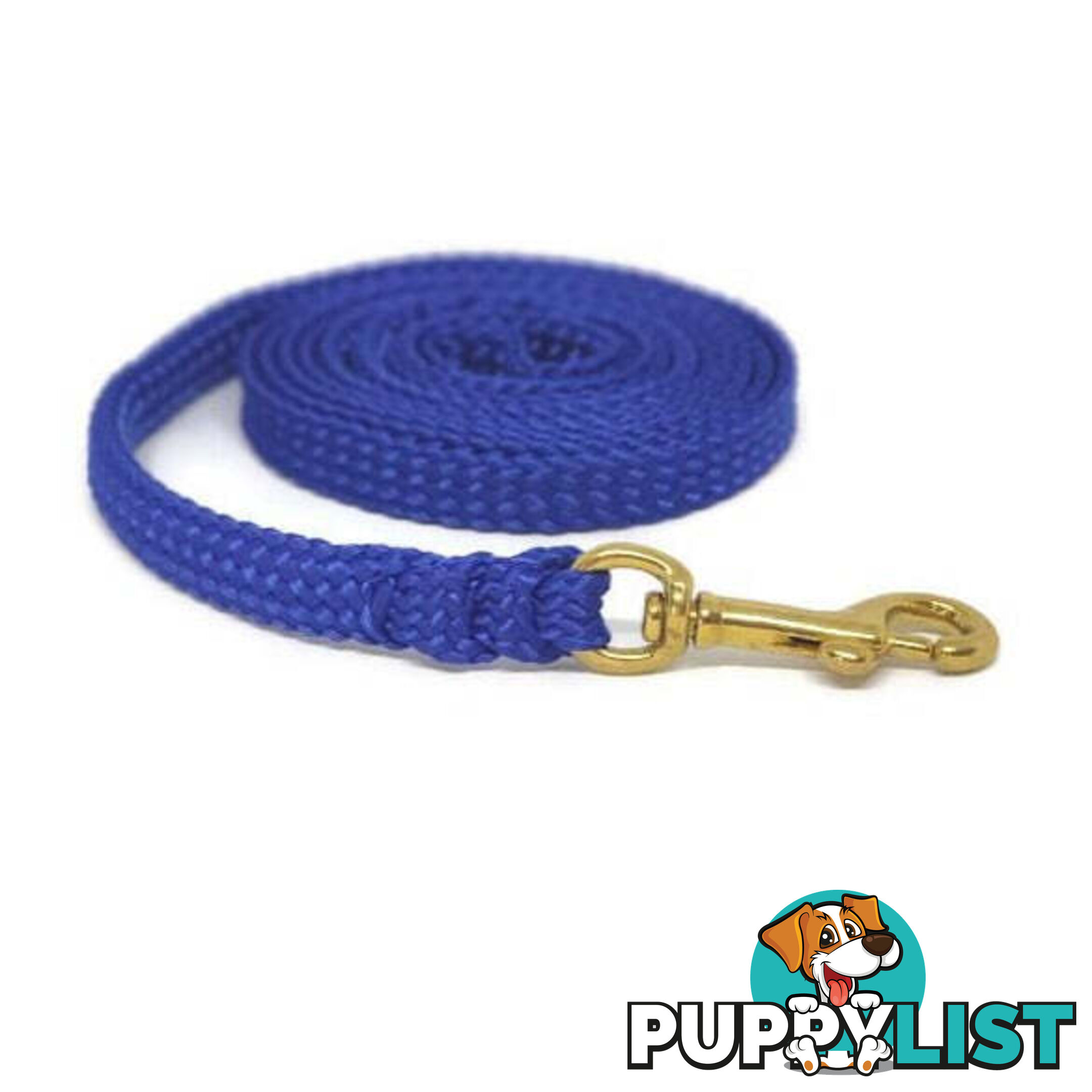 1.8m to 10m Long Dog Lead No Stitching Tough Yarnix 10mm Wide - YNXLD10-5-BK-SS