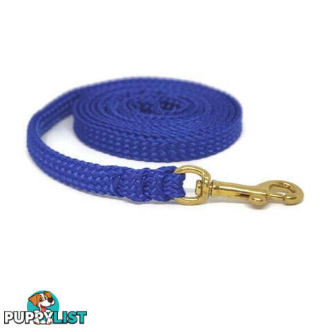 1.8m to 10m Long Dog Lead No Stitching Tough Yarnix 10mm Wide - YNXLD10-5-BK-SS