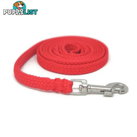 1.8m to 10m Long Dog Lead No Stitching Tough Yarnix 10mm Wide - YNXLD10-5-BK-SS