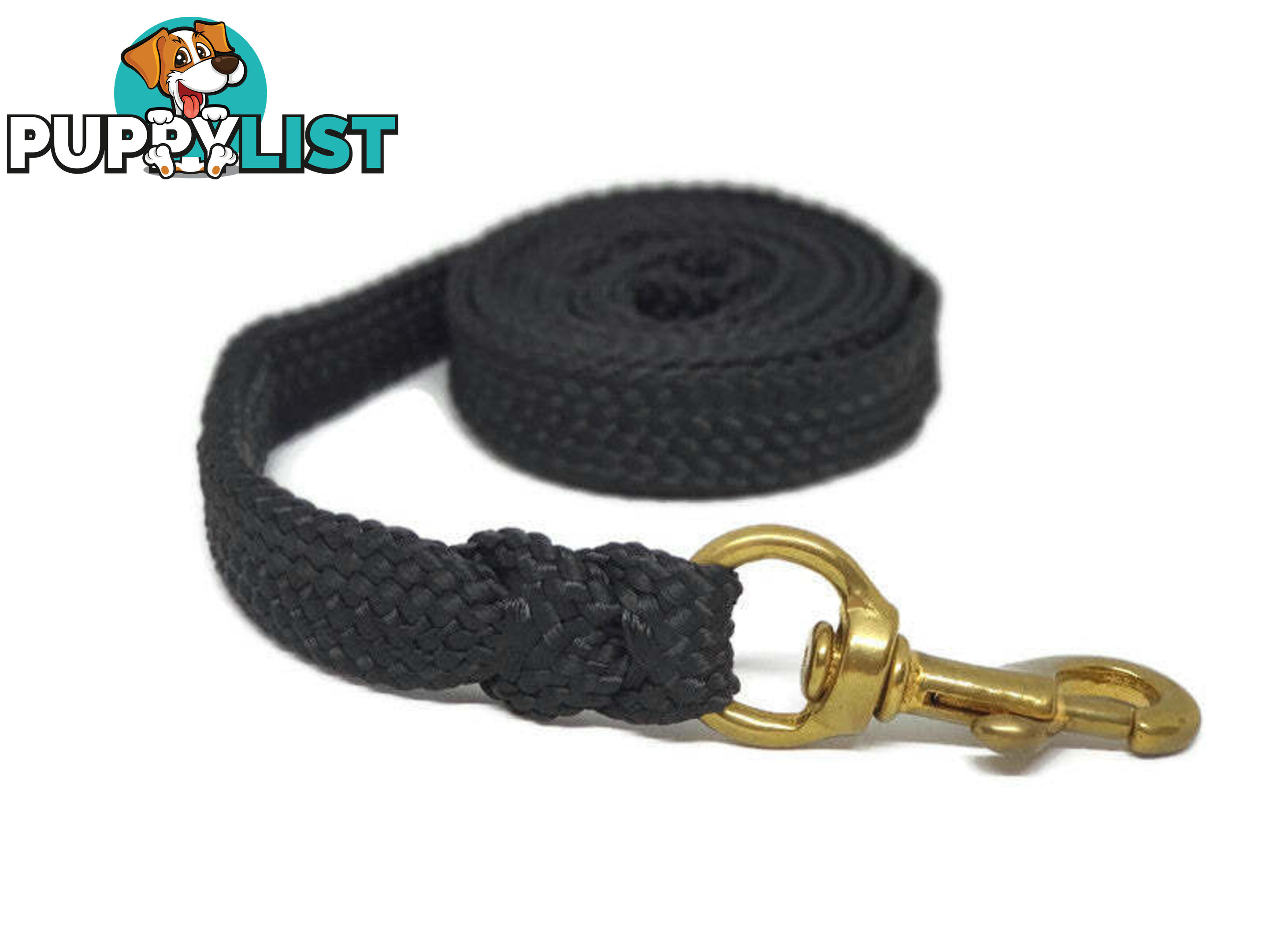 1.8m to 10m Long Dog Lead No Stitching Tough Yarnix 20mm Wide - YNXLD201.8BRBLU