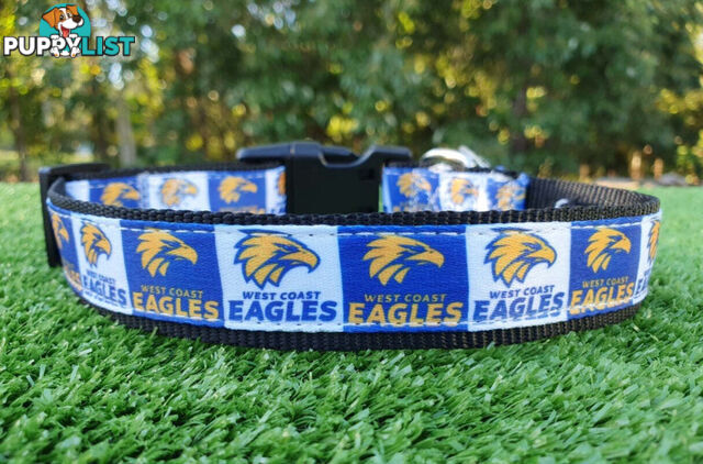 AFL Dog Collars, Footy - Aussie Rules - Moondidley Pets - MDPCOLAFLSEB