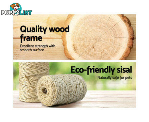 i.Pet Cat Tree 100cm Tower Scratching Post Scratcher Condo House Trees Bed Beige - PET-CAT-HSCT003-BE