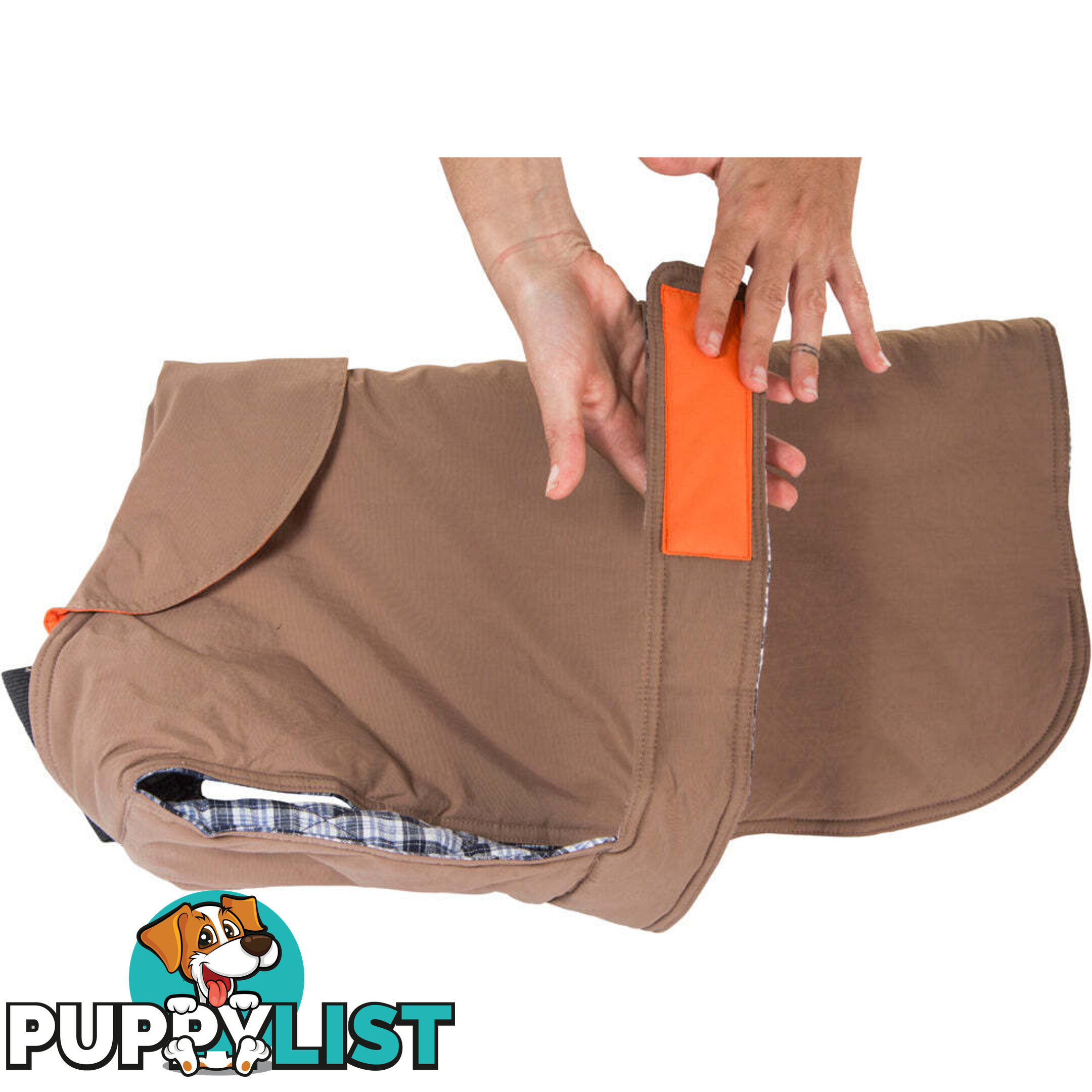 Dog Coat - Brown - 45cm - V208-CSW-45