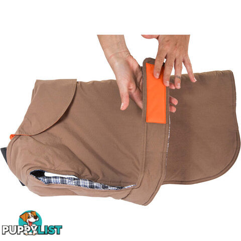 Dog Coat - Brown - 45cm - V208-CSW-45