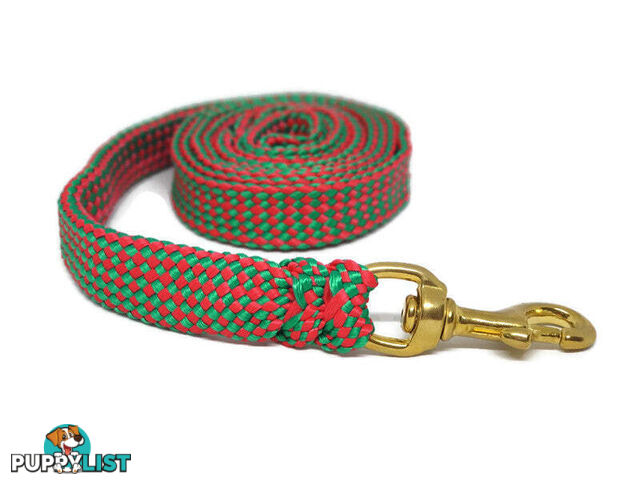 1.8m to 10m Long Dog Lead No Stitching Tough Yarnix 20mm Wide - YNXLD201.8BRPNK