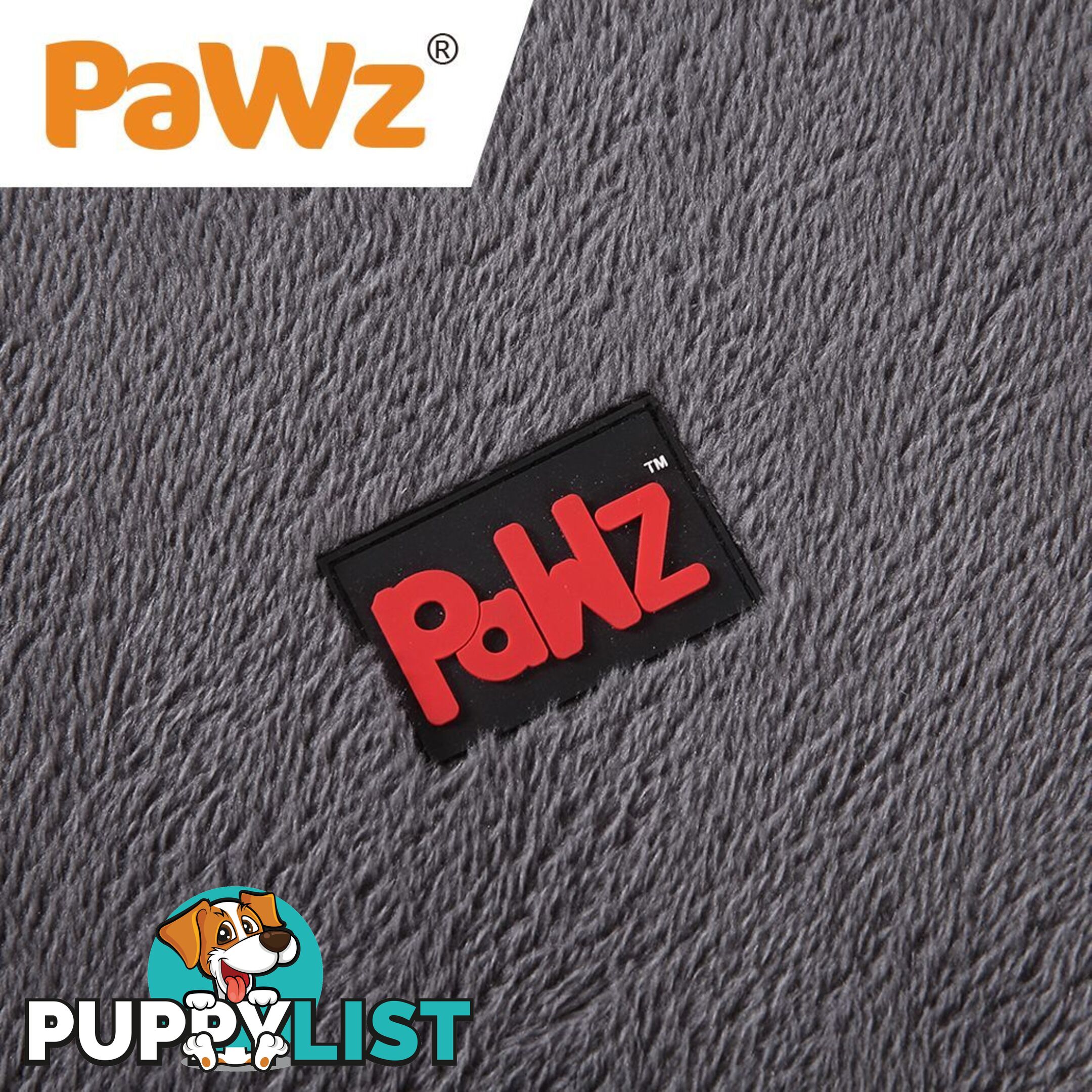 Pet Bed Foldable Dog Puppy Beds Cushion Pad Pads Soft Plush Black PaWz - WB-JC1045-XXL-GR