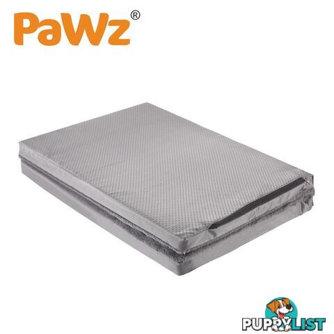 Pet Bed Foldable Dog Puppy Beds Cushion Pad Pads Soft Plush Black PaWz - WB-JC1045-XXL-GR