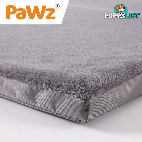 Pet Bed Foldable Dog Puppy Beds Cushion Pad Pads Soft Plush Black PaWz - WB-JC1045-XXL-GR
