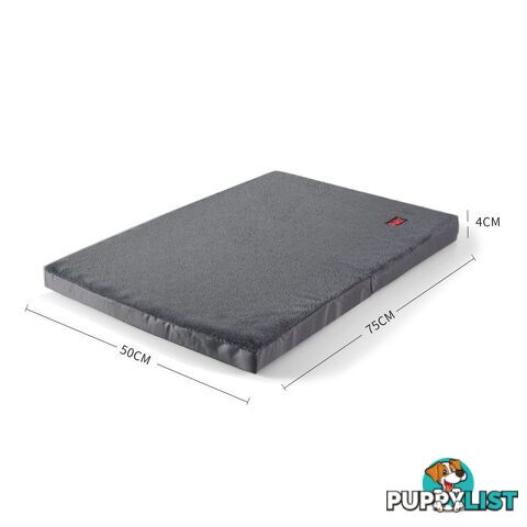 Pet Bed Foldable Dog Puppy Beds Cushion Pad Pads Soft Plush Black PaWz - WB-JC1045-XXL-GR