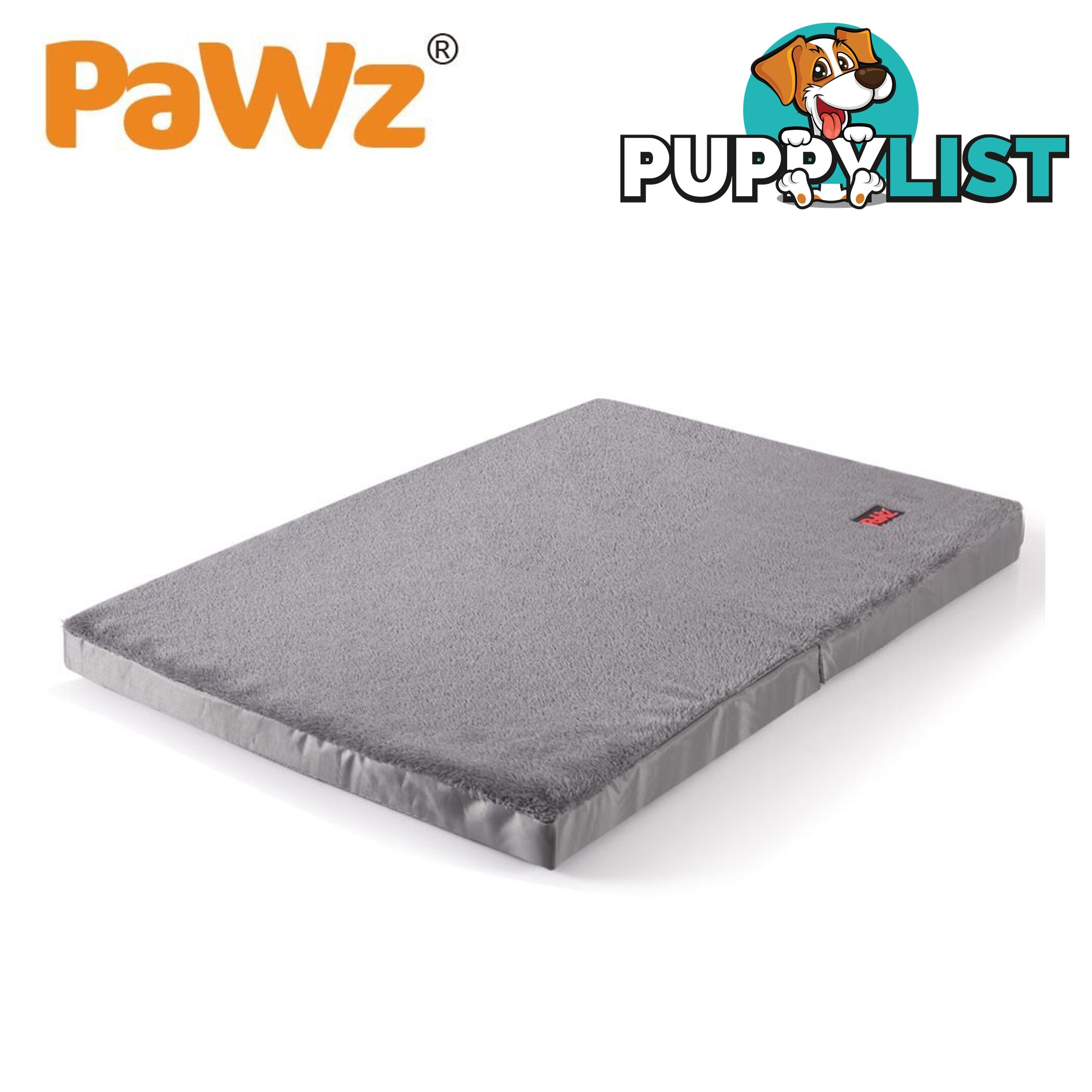 Pet Bed Foldable Dog Puppy Beds Cushion Pad Pads Soft Plush Black PaWz - WB-JC1045-XXL-GR