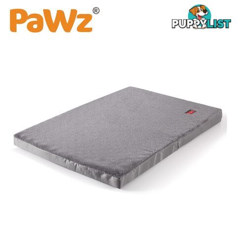 Pet Bed Foldable Dog Puppy Beds Cushion Pad Pads Soft Plush Black PaWz - WB-JC1045-XXL-GR