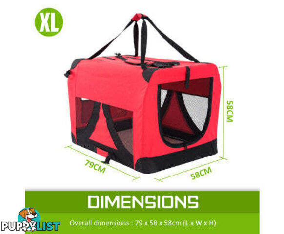 Paw Mate Portable Soft Dog Cage Crate Carrier - V274-PET-02XXXL-BU
