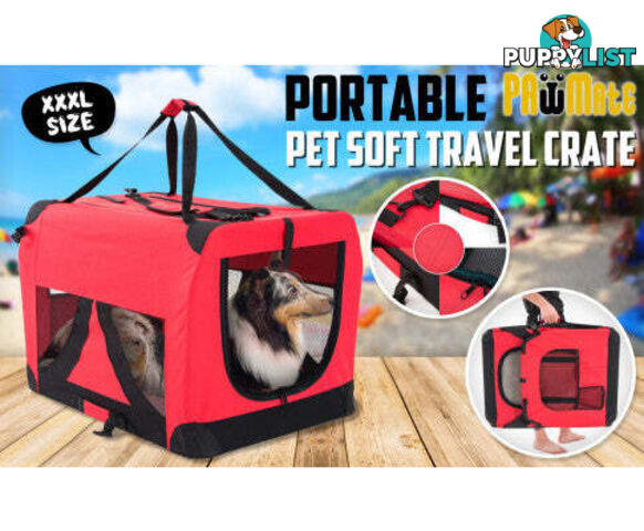 Paw Mate Portable Soft Dog Cage Crate Carrier - V274-PET-02XXXL-BU