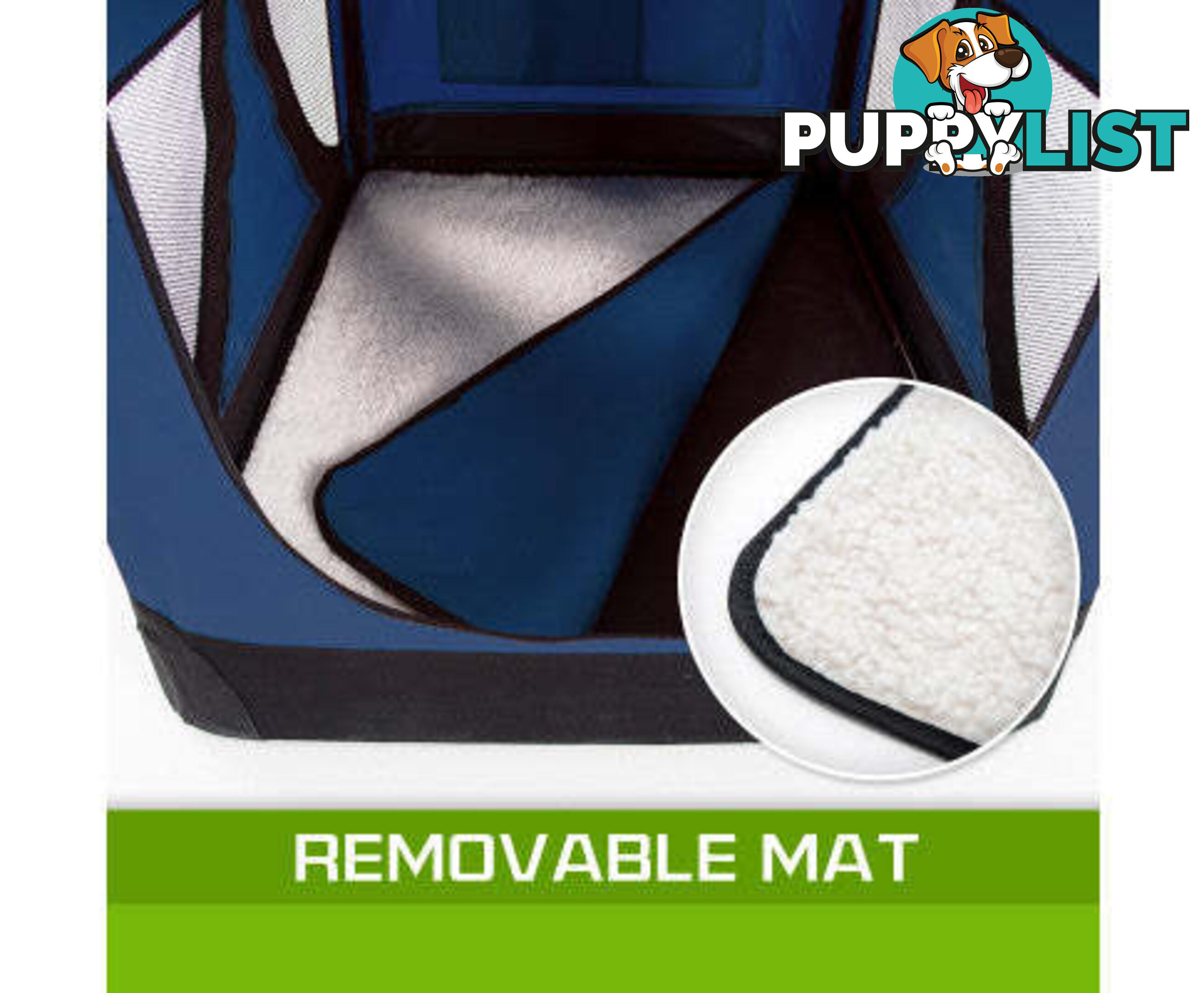 Paw Mate Portable Soft Dog Cage Crate Carrier - V274-PET-02XXXL-BU