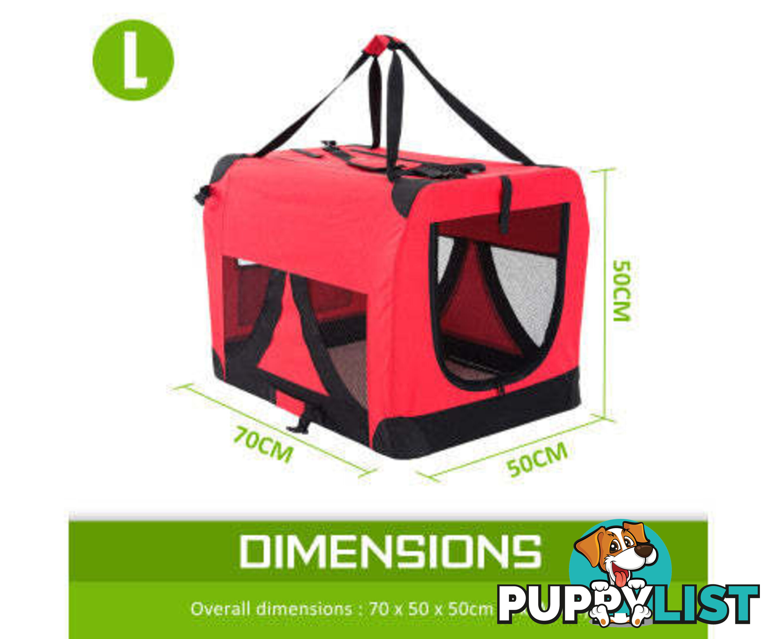 Paw Mate Portable Soft Dog Cage Crate Carrier - V274-PET-02XXXL-BU