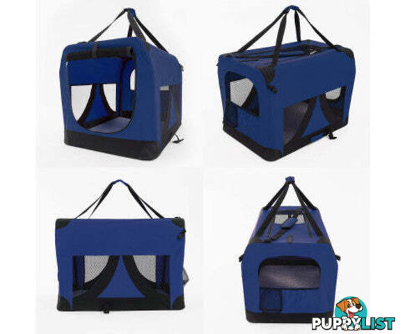 Paw Mate Portable Soft Dog Cage Crate Carrier - V274-PET-02XXXL-BU