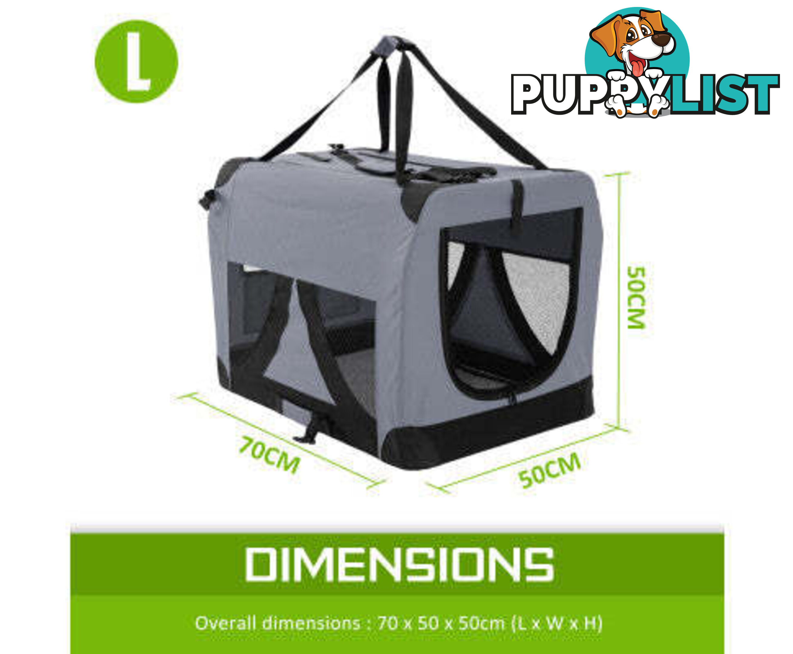 Paw Mate Portable Soft Dog Cage Crate Carrier - V274-PET-02XXXL-BU