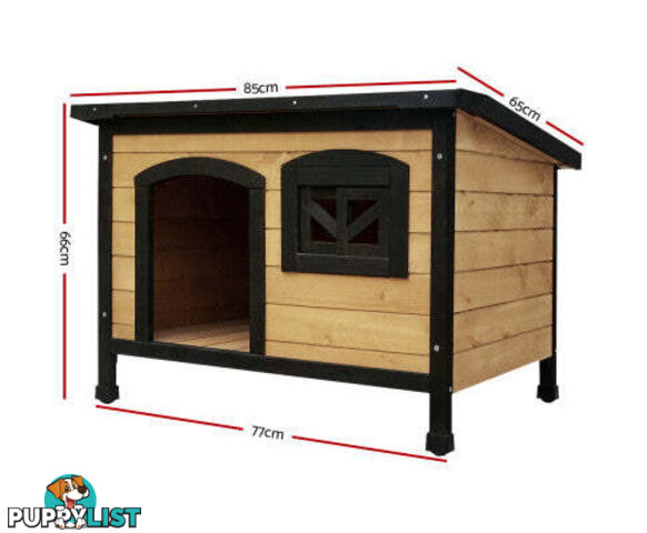 i.Pet Large Wooden Pet Kennel - PET-GT-DH5-L-BK