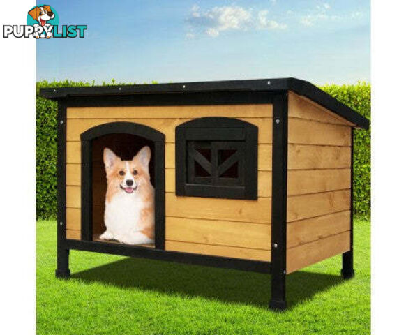 i.Pet Large Wooden Pet Kennel - PET-GT-DH5-L-BK