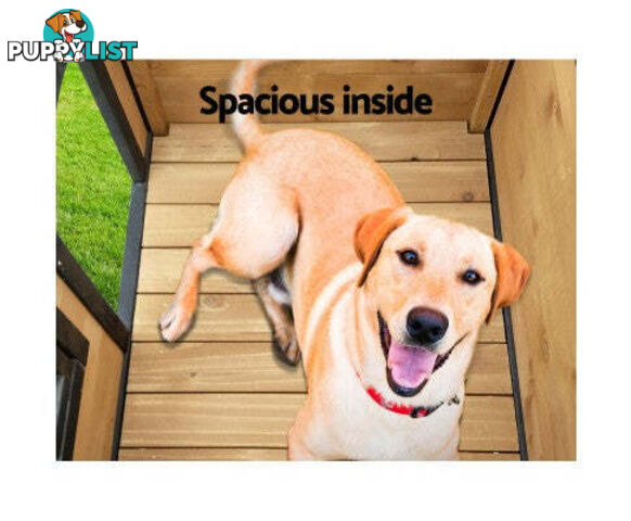 i.Pet Large Wooden Pet Kennel - PET-GT-DH5-L-BK