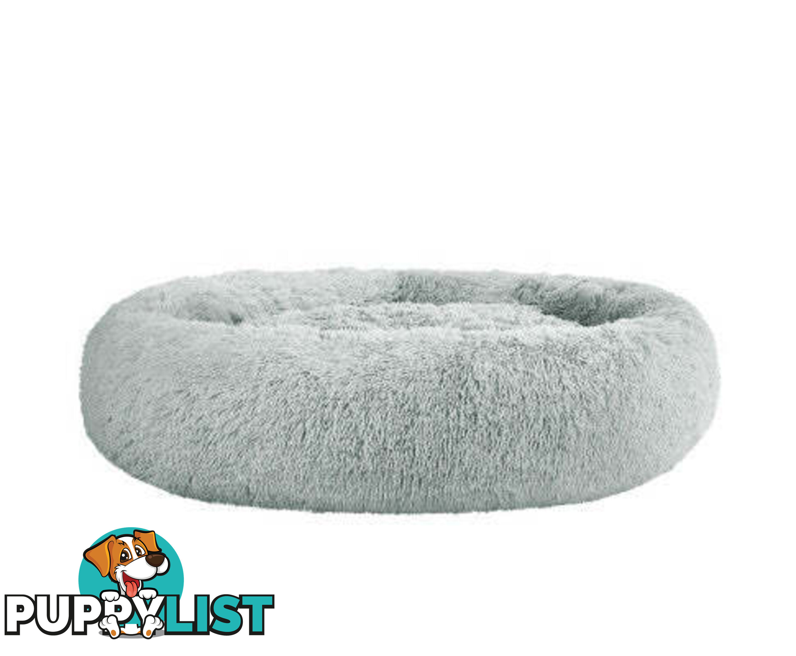 Pet Bed Dog Cat Calming Bed Sleeping Comfy Washable - PET-BED-D90-LTGR