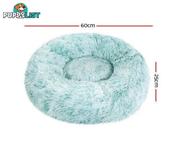 Pet Bed Dog Cat Calming Bed Sleeping Comfy Washable - PET-BED-D90-LTGR
