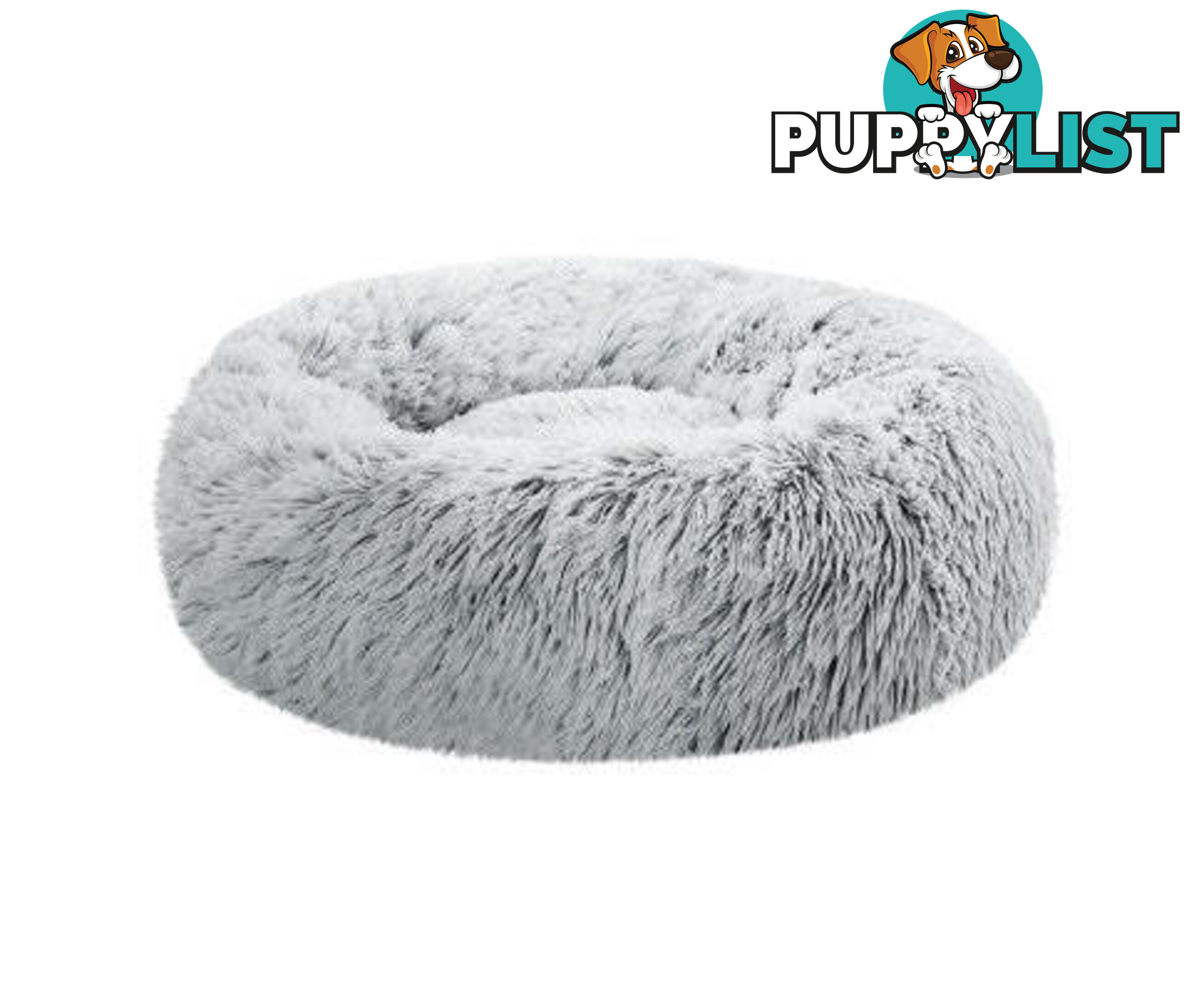 Pet Bed Dog Cat Calming Bed Sleeping Comfy Washable - PET-BED-D90-LTGR