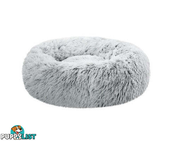 Pet Bed Dog Cat Calming Bed Sleeping Comfy Washable - PET-BED-D90-LTGR
