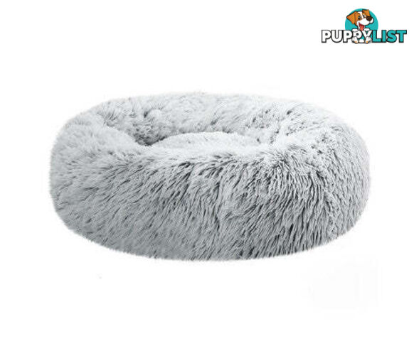 Pet Bed Dog Cat Calming Bed Sleeping Comfy Washable - PET-BED-D90-LTGR