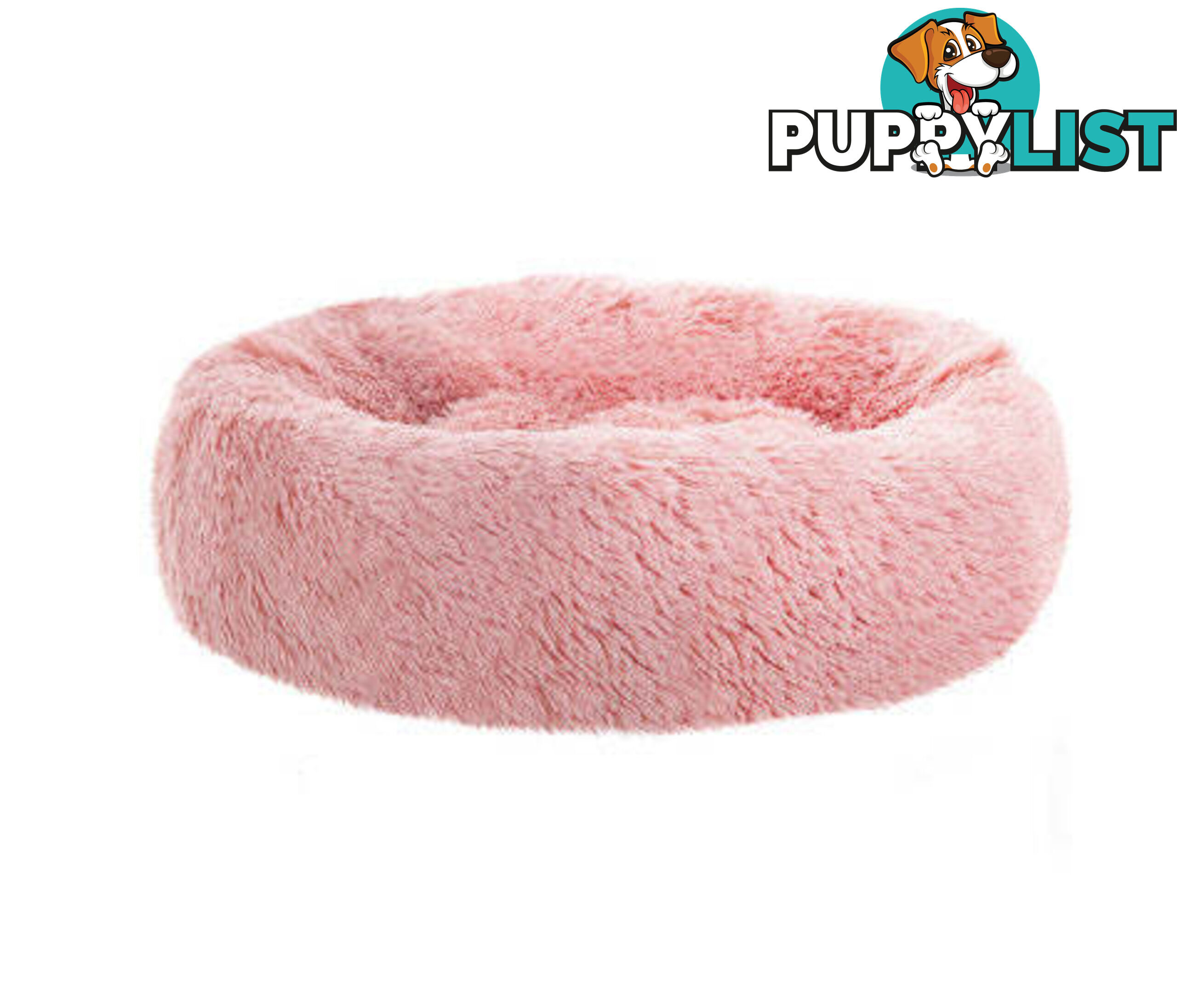 Pet Bed Dog Cat Calming Bed Sleeping Comfy Washable - PET-BED-D90-LTGR