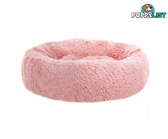 Pet Bed Dog Cat Calming Bed Sleeping Comfy Washable - PET-BED-D90-LTGR