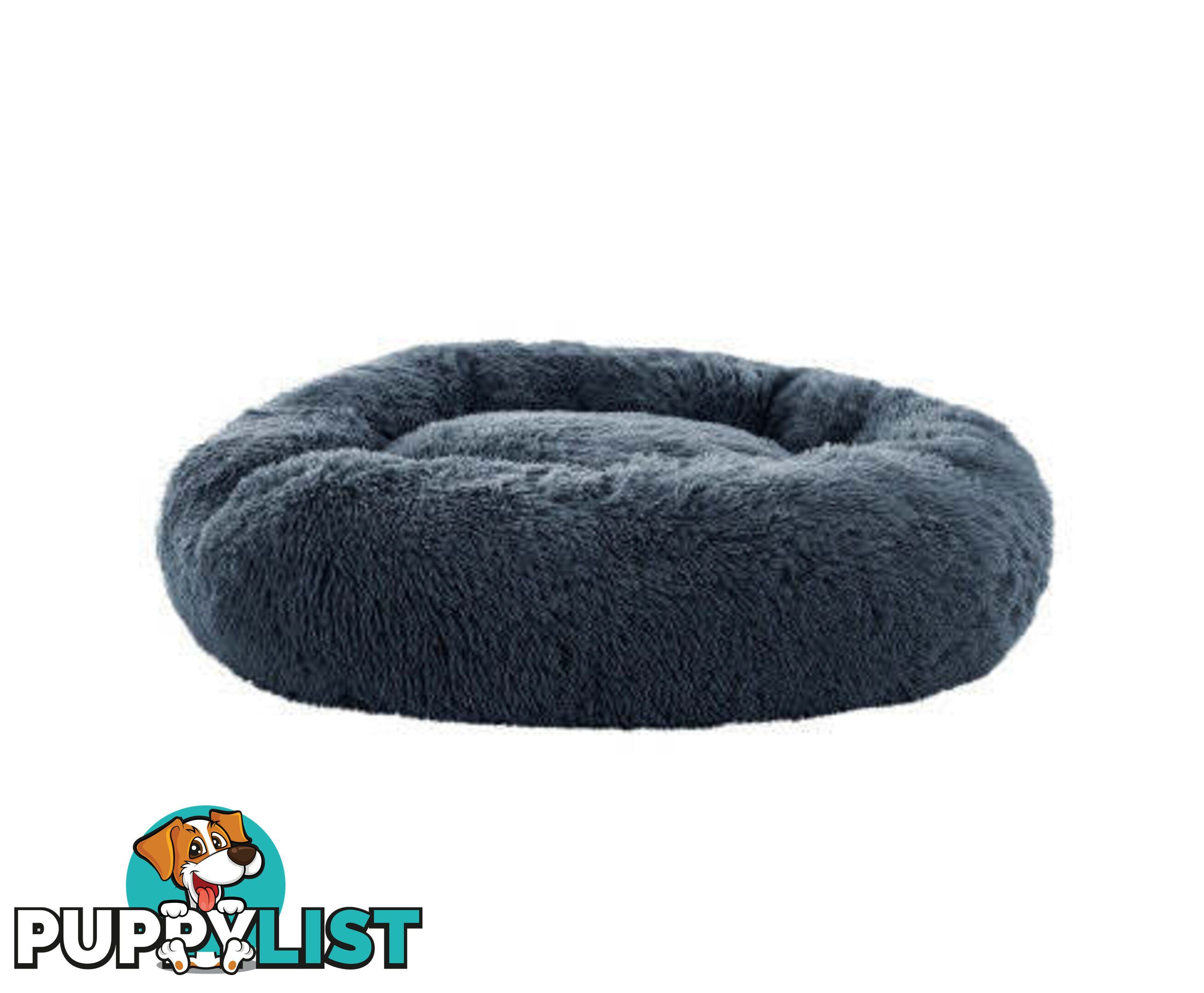 Pet Bed Dog Cat Calming Bed Sleeping Comfy Washable - PET-BED-D90-LTGR
