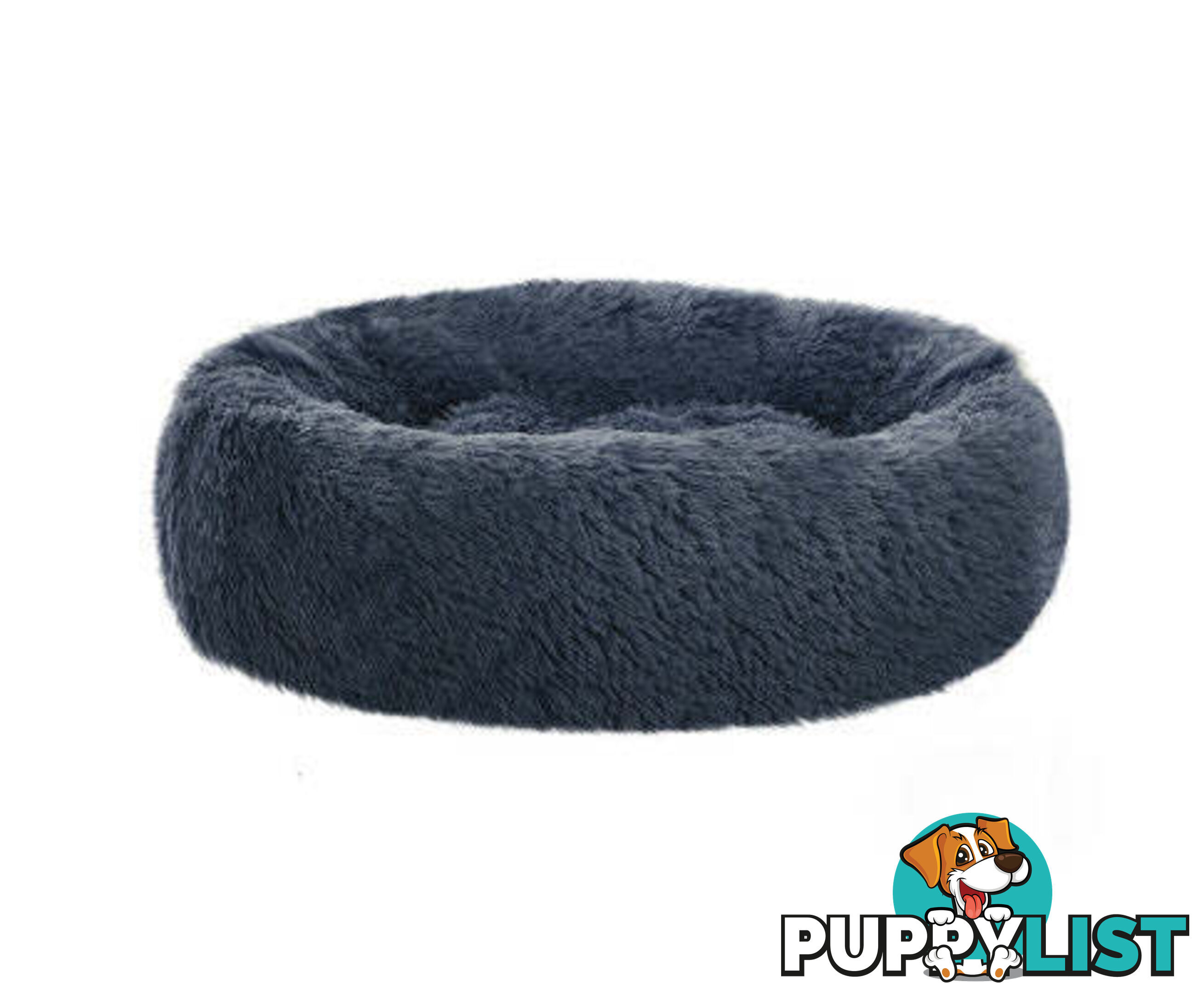 Pet Bed Dog Cat Calming Bed Sleeping Comfy Washable - PET-BED-D90-LTGR